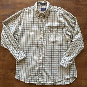 Pendleton men’s size large button-down plaid rustic casual shirt